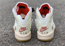 Load image into Gallery viewer, Jordan 5 Off-White Sail Red Silver