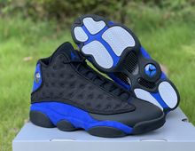 Load image into Gallery viewer, Air Jordan 13 Black Hyper Royal