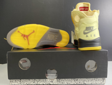 Load image into Gallery viewer, Air Jordan 5 Sail Fire Red Off-White