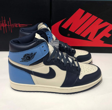 Load image into Gallery viewer, Air Jordan Retro 1 Obsidian UNC