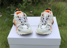 Load image into Gallery viewer, Balenciaga Track Trainers White Orange