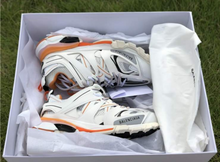 Load image into Gallery viewer, Balenciaga Track Trainers White Orange