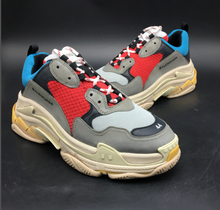 Load image into Gallery viewer, Balenciaga Triple S Grey Red Blue