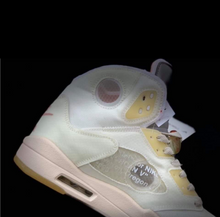 Load image into Gallery viewer, Jordan 5 Off-White Sail Red Silver
