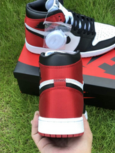 Load image into Gallery viewer, Air Jordan 1 Retro High Satin Black Toe
