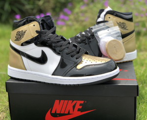 Jordan 1 Retro Hight NRG Patent Gold Toe