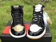 Load image into Gallery viewer, Jordan 1 Retro Hight NRG Patent Gold Toe
