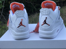 Load image into Gallery viewer, Jordan Retro 4 Orange Metallic
