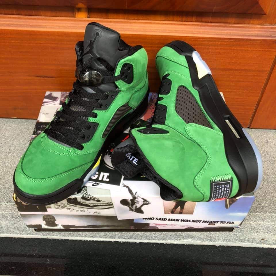 Jordan 5 Oregon Apple Green