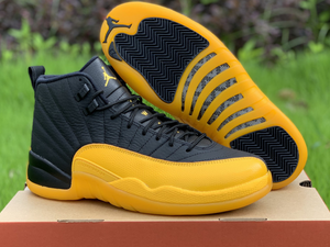 Jordan Retro 12 Black University Gold