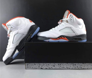 Jordan Retro 5 Fire Silver Tongue