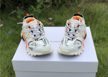 Load image into Gallery viewer, Balenciaga Track Trainers White Orange
