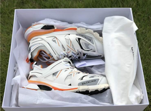 Balenciaga Track Trainers White Orange