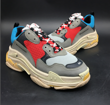 Load image into Gallery viewer, Balenciaga Triple S Grey Red Blue
