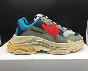 Balenciaga Triple S Grey Red Blue