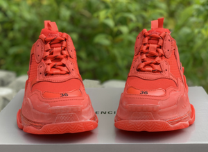 Balenciaga Red Triple S Clear Sole