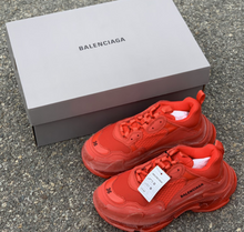 Load image into Gallery viewer, Balenciaga Red Triple S Clear Sole
